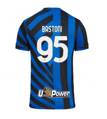 Inter Milan Alessandro Bastoni #95 Hjemmebanetrøje 2024-25 Kort ærmer